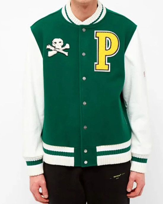 Letterman Men’s Palm Angels Teddy Bear Jacket Letterman Men’s Palm Angels Teddy Bear Jacket