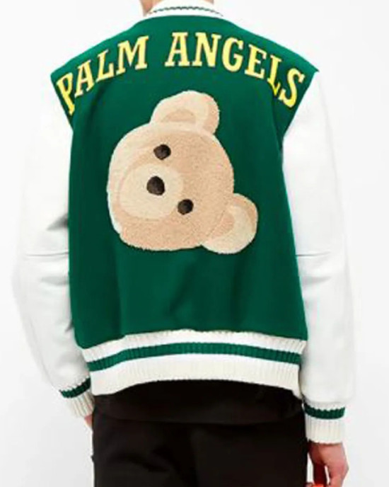 Letterman Men’s Palm Angels Teddy Bear Jacket Letterman Men’s Palm Angels Teddy Bear Jacket