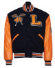 Lincoln University (PA) Black and Orange Varsity Jacket