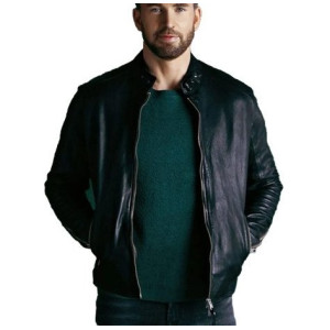 Live Smarter Better World Chris Evans Real Leather Jacket