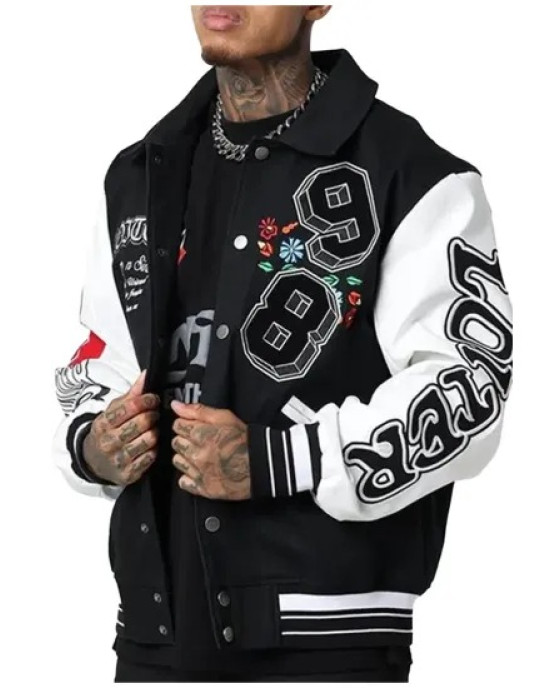 Loiter Varsity Black Jacket Loiter Varsity Black Jacket