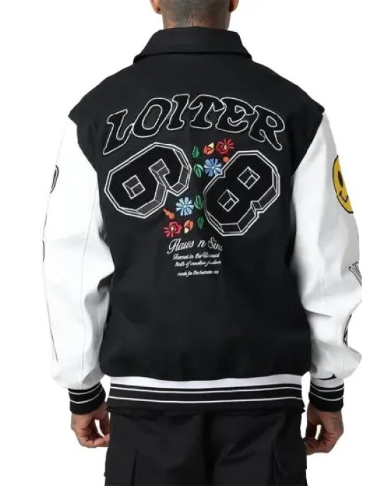 Loiter Varsity Black Jacket Loiter Varsity Black Jacket