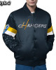 Los Angeles Chargers Triple Option Varsity Satin Jacket
