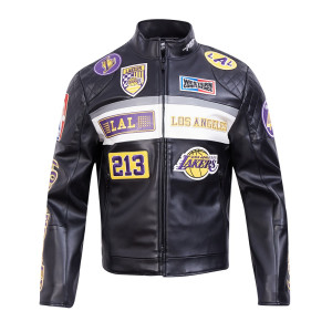 Los Angeles Lakers Men's Moto Jacket
