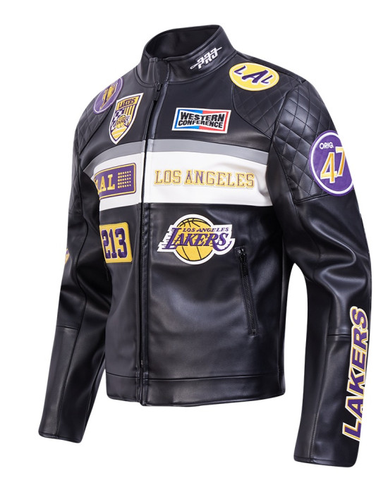 Los Angeles Lakers Men's Moto Jacket