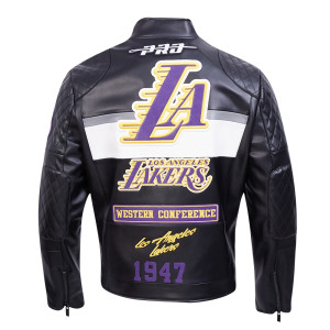 Los Angeles Lakers Men's Moto Jacket