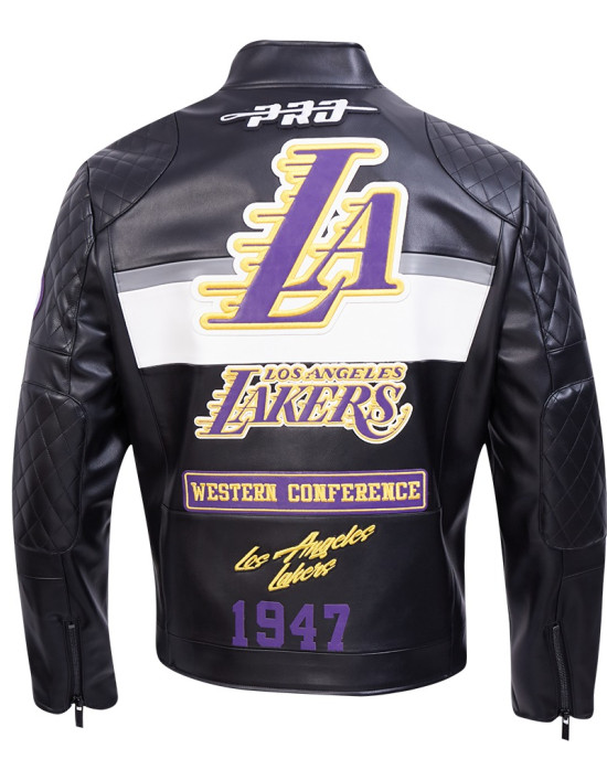 Los Angeles Lakers Men's Moto Jacket