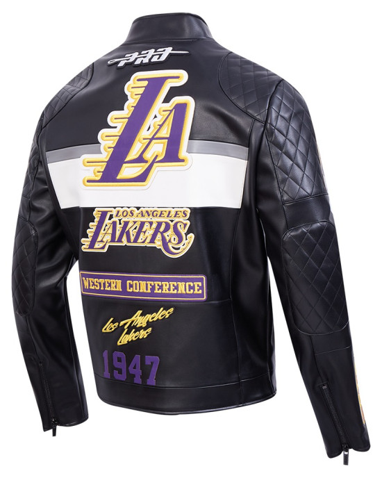 Los Angeles Lakers Men's Moto Jacket