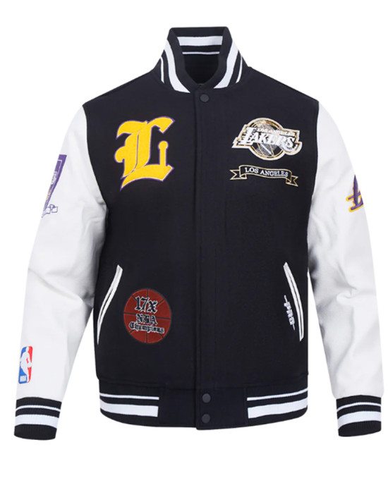 Los Angeles Lakers Prep Varsity Jacket Los Angeles Lakers Prep Varsity Jacket
