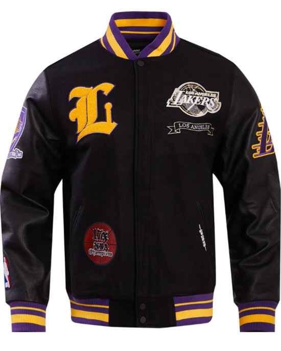 Los Angeles Lakers Prep Varsity Jacket Los Angeles Lakers Prep Varsity Jacket