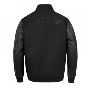 Los Angeles Rams Black Triple Varsity Jacket