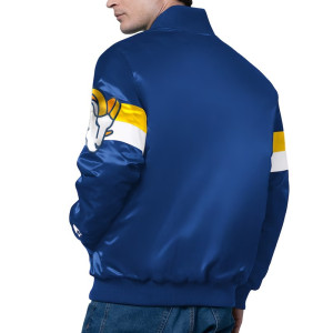 Los Angeles Rams Triple Option Varsity Satin Jacket