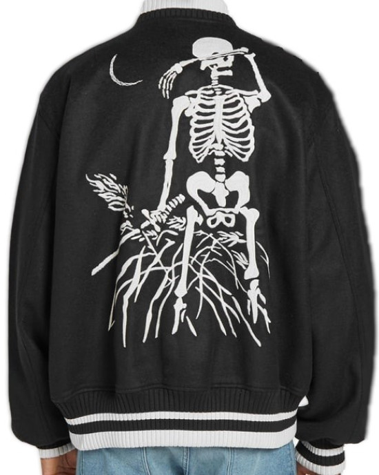 Lost Daze Good Boy Skeleton Bomber Jacket Lost Daze Good Boy Skeleton Bomber Jacket