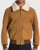 Louis Men’s Brown G-1 Bomber Suede Jacket Louis Men’s Brown G-1 Bomber Suede Jacket