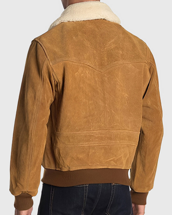 Louis Men’s Brown G-1 Bomber Suede Jacket Louis Men’s Brown G-1 Bomber Suede Jacket