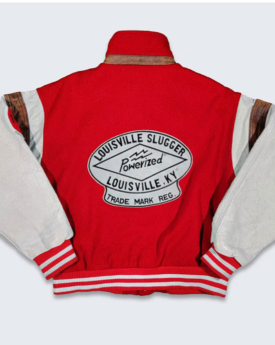 Louisville Slugger 80’s Red and Cream Varsity Jacket Louisville Slugger 80’s Red and Cream Varsity Jacket