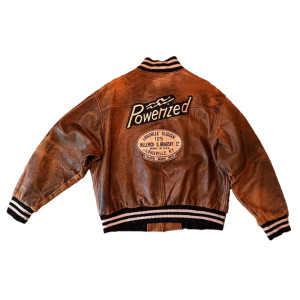 Louisville Slugger Varsity Brown Leather Jacket