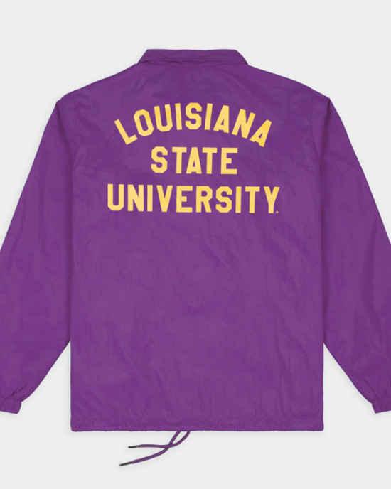 LSU Tigers Roaring Logo Retro Coaches Jacket LSU Tigers Roaring Logo Retro Coaches Jacket
