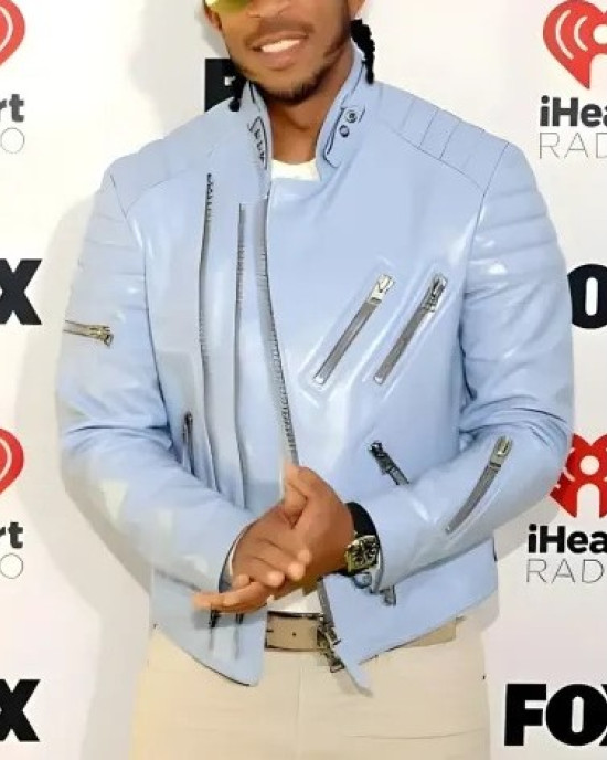 Ludacris 2024 iHeartRadio Blue Leather Jacket Ludacris 2024 iHeartRadio Blue Leather Jacket