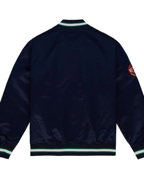 M-Hat Dallas Mavericks Green and Navy Satin Jacket