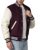 Maroon & White Wool Letterman Jacket Maroon & White Wool Letterman Jacket
