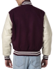 Maroon & White Wool Letterman Jacket Maroon & White Wool Letterman Jacket