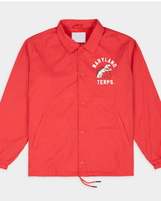 Maryland Terrapins Vintage Terps Logo Coaches Jacket Maryland Terrapins Vintage Terps Logo Coaches Jacket