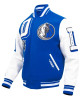 Mashup Dallas Mavericks Blue and White Varsity Jacket