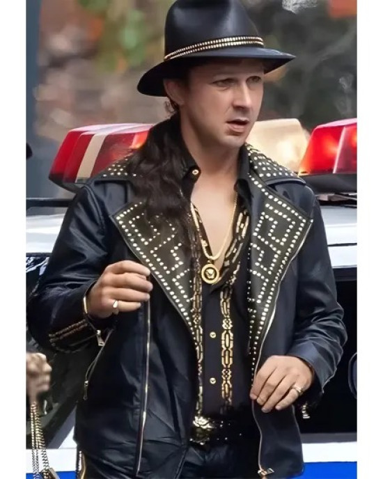 Megalopolis Shia LaBeouf Black Leather Jacket