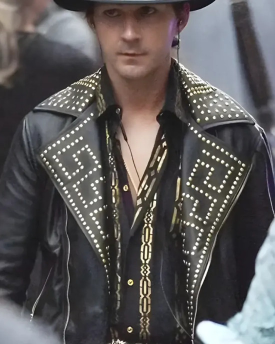 Megalopolis Shia LaBeouf Black Leather Jacket