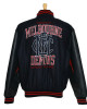 Melbourne Demons Black Collegiate Varsity – Zip-Up Canvas Jacket