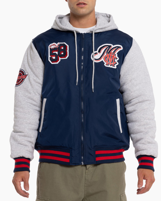 Melbourne Demons Mens Patchwork Jacket Melbourne Demons Mens Patchwork Jacket