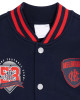 Melbourne Demons  Navy Gray Varsity Fleece Jacket