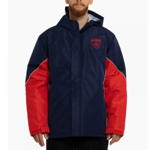 Melbourne Demons Stadium Navy and Red Hooded Jacket