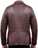 Men's Brown Leather Blazer