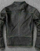 Men's Faded Black Leather Motorcycle Jacket Men's Faded Black Leather Motorcycle Jacket