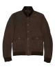 Men Brown Suede Leather Jacket
