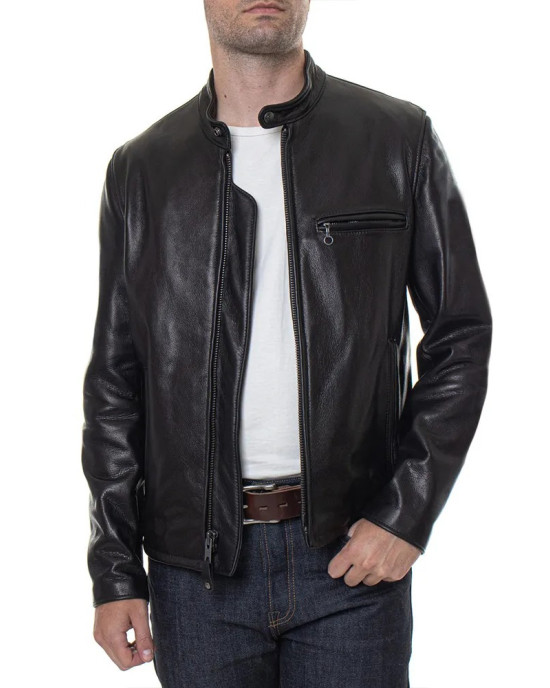 Men’s 530 Cafe Racer Leather Jacket Men’s 530 Cafe Racer Leather Jacket