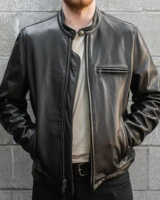 Men’s 530 Cafe Racer Leather Jacket Men’s 530 Cafe Racer Leather Jacket