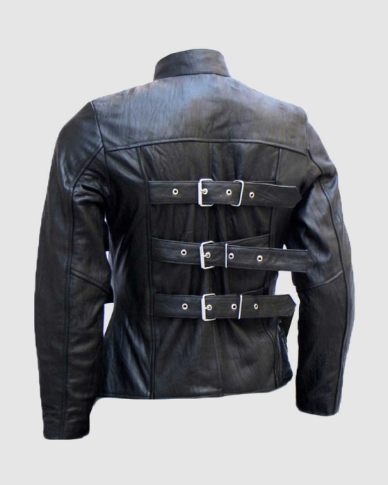 Men’s Belted Trench Look Black Leather Jacket Men’s Belted Trench Look Black Leather Jacket