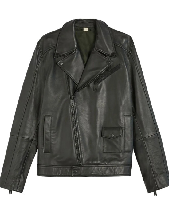 Men’s Black Classic Carve Motorcycle Leather Jacket Men’s Black Classic Carve Motorcycle Leather Jacket
