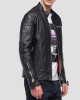 Men’s Crust Motorcycle Leather Jacket with Zipper Pockets Men’s Crust Motorcycle Leather Jacket with Zipper Pockets