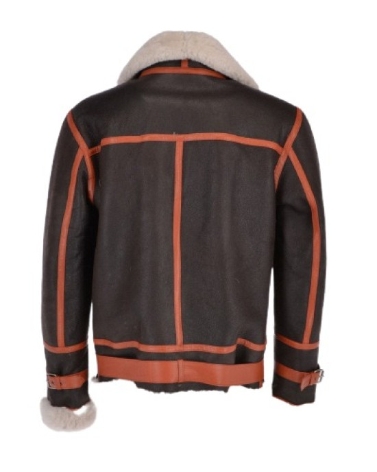Men’s Flying Aviator Shearling Bomber Jacket Men’s Flying Aviator Shearling Bomber Jacket