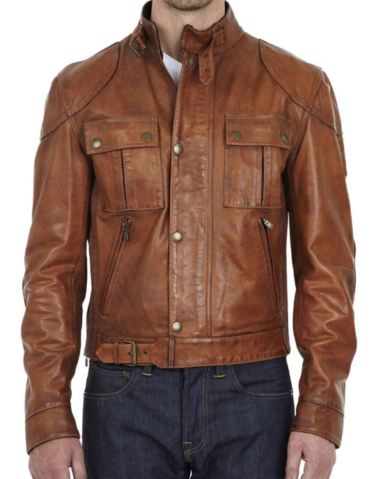 Men’s Gangster Leather Jacket Men’s Gangster Leather Jacket