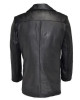 Men’s Naval Black Leather Peacoat Men’s Naval Black Leather Peacoat