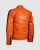 Men’s Orange Leather Jacket for Street Fashion Men’s Orange Leather Jacket for Street Fashion