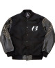 Men’s Ruff Ryders Studded Black Varsity Letterman Jacket Men’s Ruff Ryders Studded Black Varsity Letterman Jacket