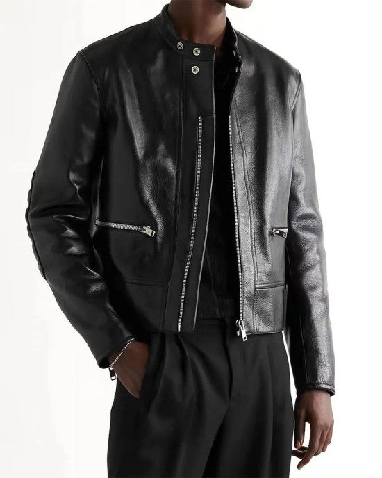 Men’s Slim Fit Cow Leather Motorcycle Jacket Men’s Slim Fit Cow Leather Motorcycle Jacket
