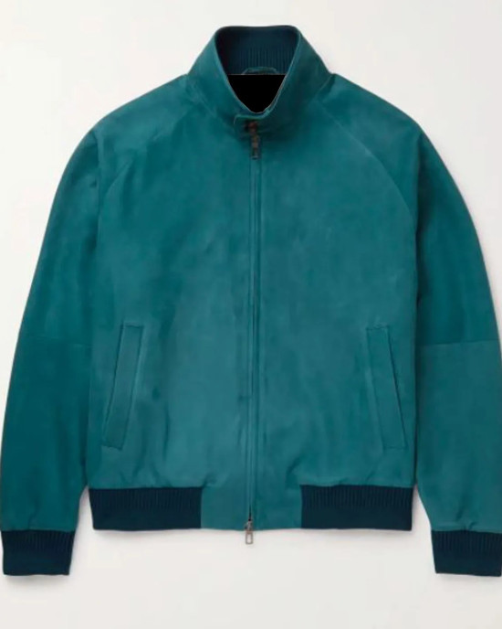 Men’s Suede Leather Bomber Jacket with Rain System Piana Men’s Suede Leather Bomber Jacket with Rain System Piana
