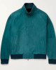 Men’s Suede Leather Bomber Jacket with Rain System Piana Men’s Suede Leather Bomber Jacket with Rain System Piana